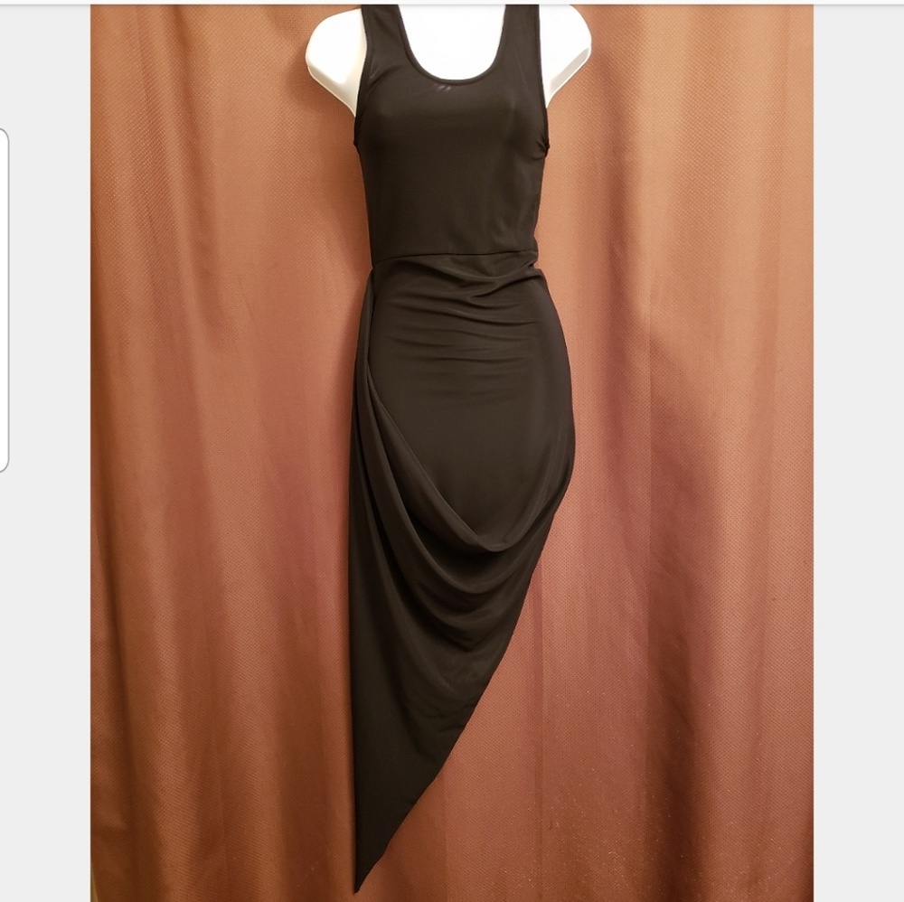 Black Asymmetrical Dress